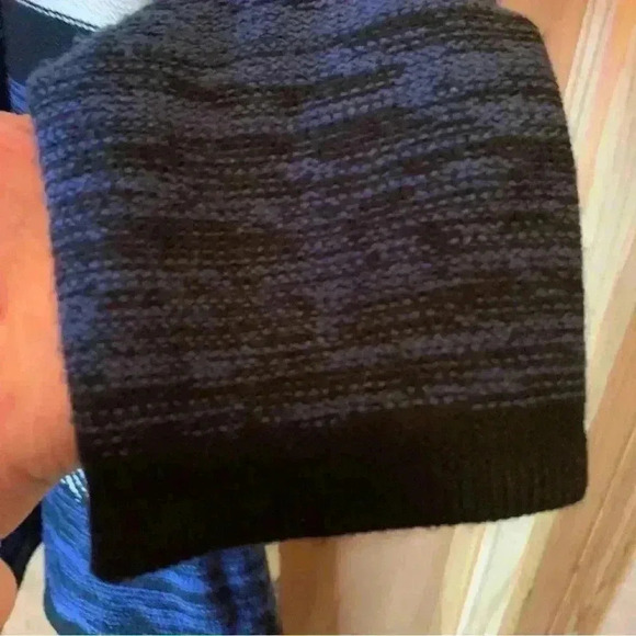 Passport Long Sleeve Draped Open Front Cardigan Blue & Black Size XL - Picture 6 of 14